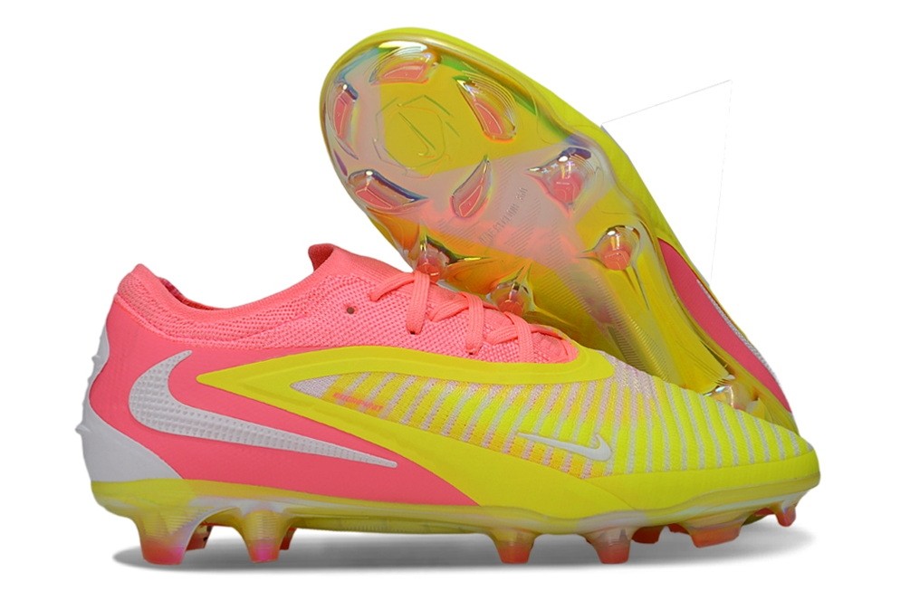 Nike Phantom 6 Low Elite FG By You Custom - Yellow/Pink/White