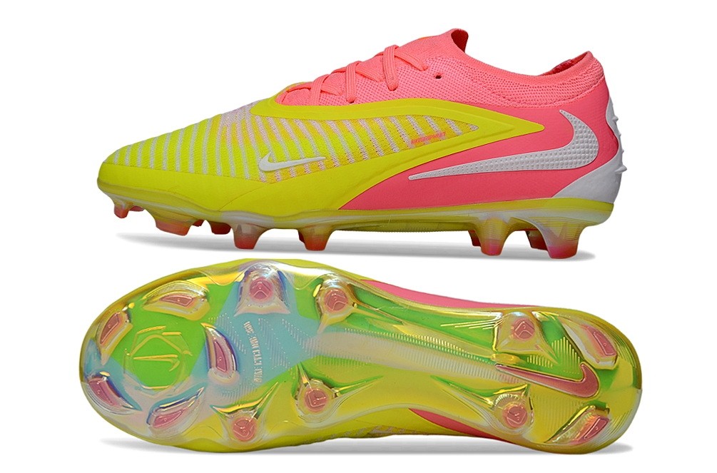 Nike Phantom 6 Low Elite FG By You Custom - Yellow/Pink/White