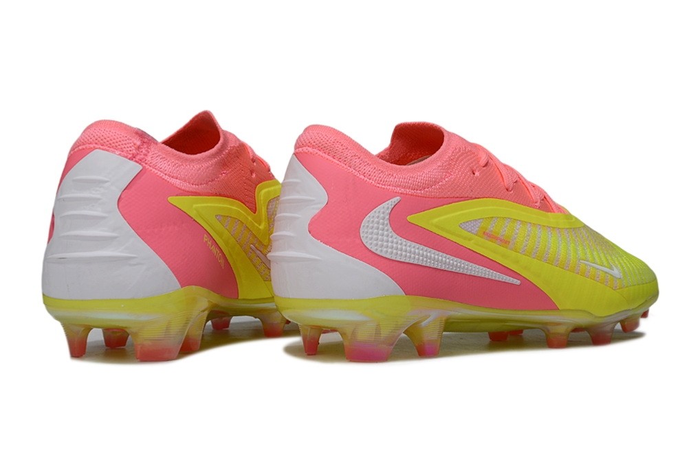 Nike Phantom 6 Low Elite FG By You Custom - Yellow/Pink/White