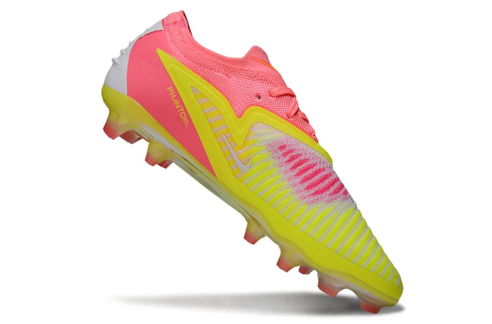 Nike Phantom 6 Low Elite FG By You Custom - Yellow/Pink/White