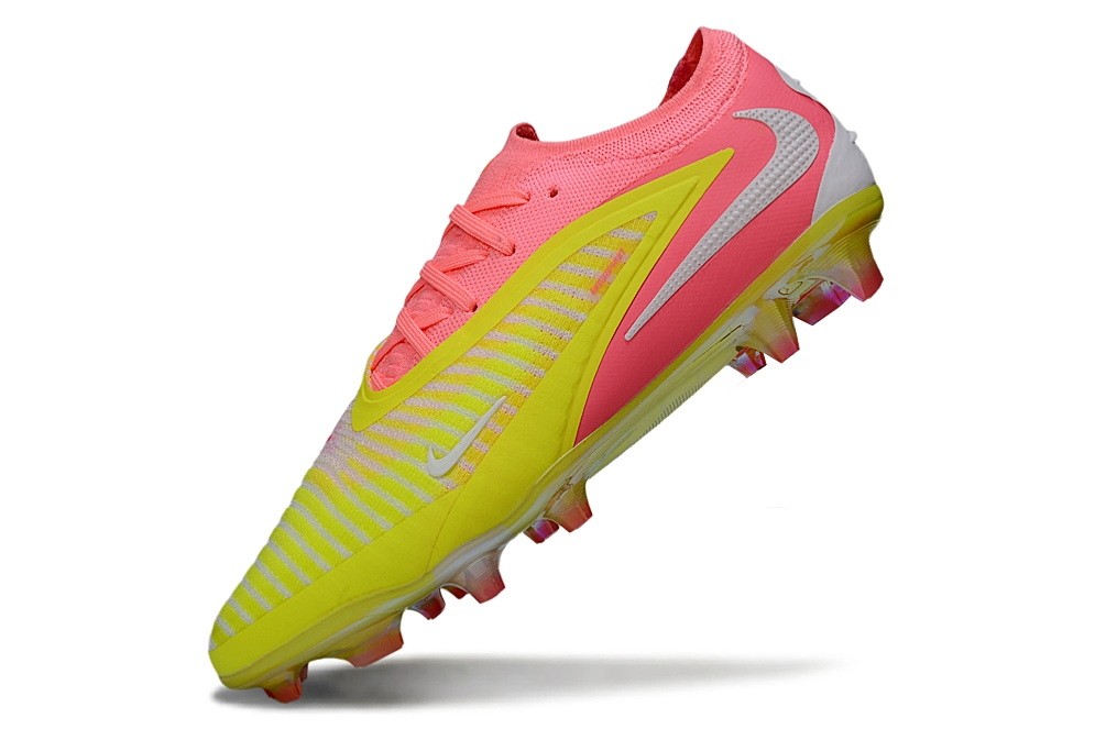 Nike Phantom 6 Low Elite FG By You Custom - Yellow/Pink/White