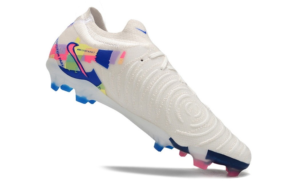 Nike Phantom So Cal Disruption GX 2 Elite FG Cleats - White/Blue/Pink