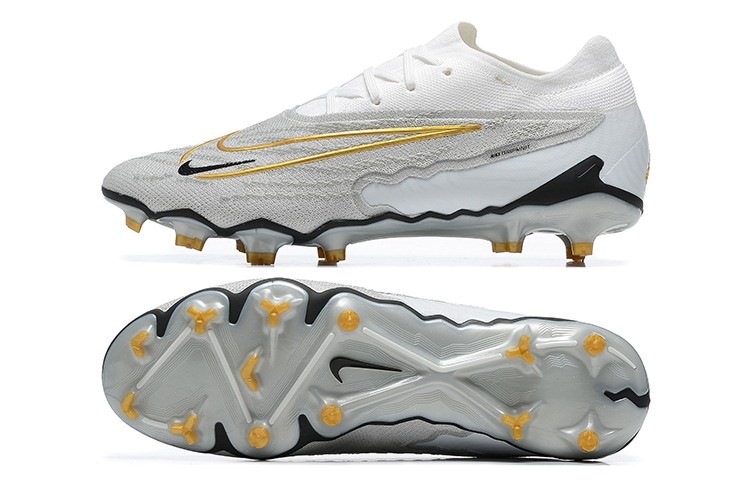 Nike Phantom GX Elite FG Custom By You - White/Grey/Gold
