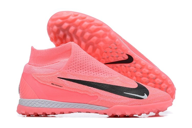 Nike Phantom GX Elite High-Top TF Soccer Cleats - Pink/Black