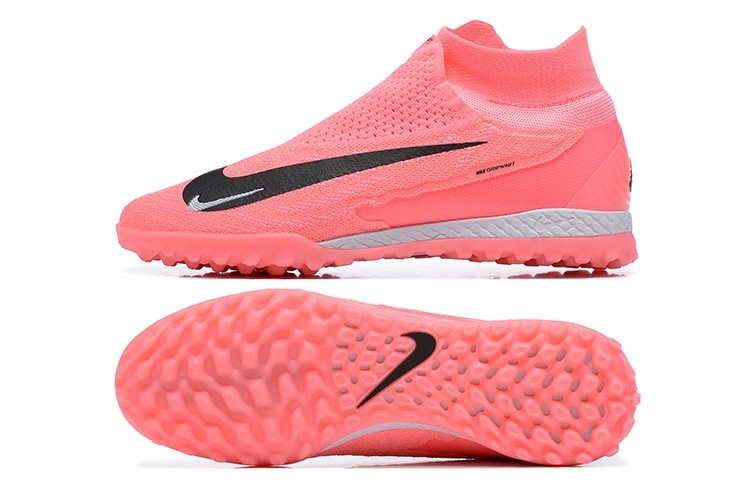 Nike Phantom GX Elite High-Top TF Soccer Cleats - Pink/Black