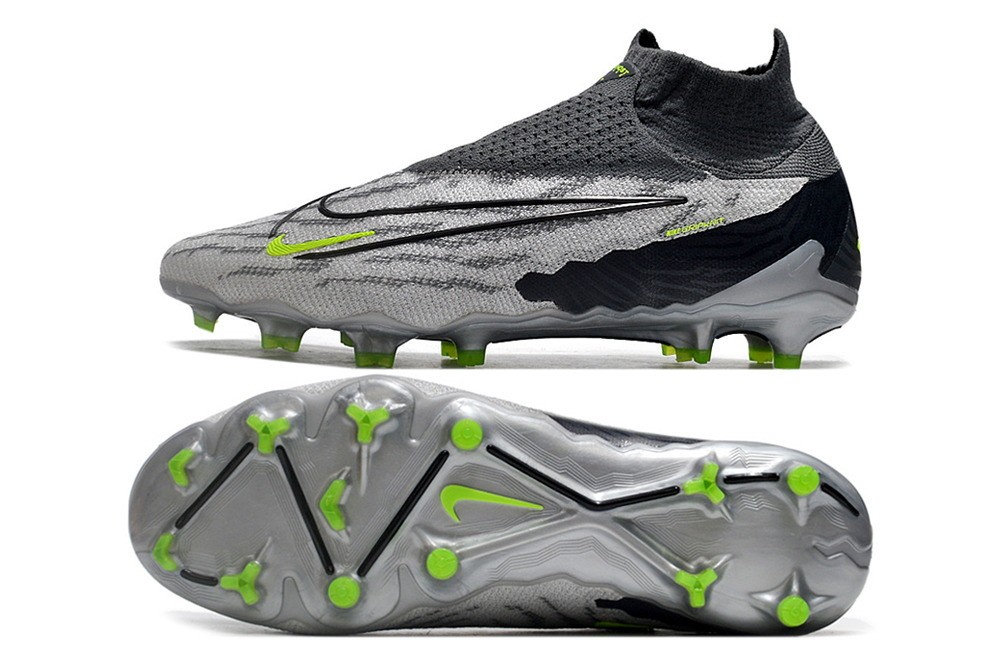 Nike Phantom GX R9 Chrome Elite DF FG - Black/Grey/Green