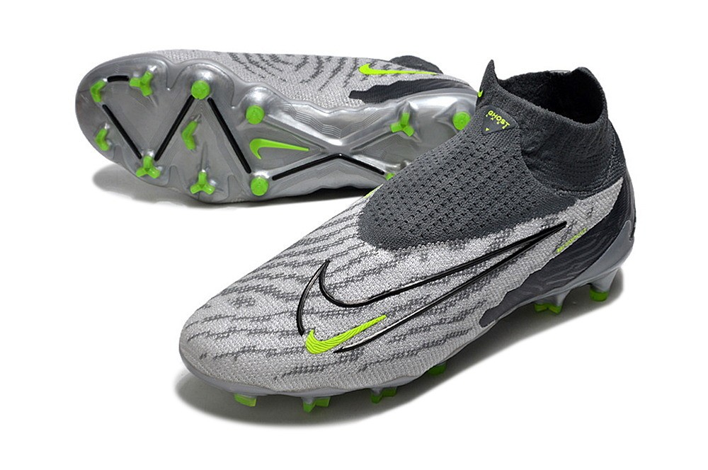 Nike Phantom GX R9 Chrome Elite DF FG - Black/Grey/Green