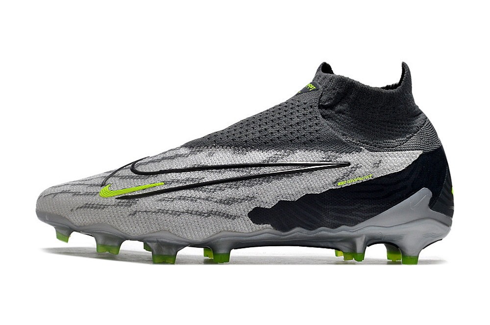 Nike Phantom GX R9 Chrome Elite DF FG - Black/Grey/Green