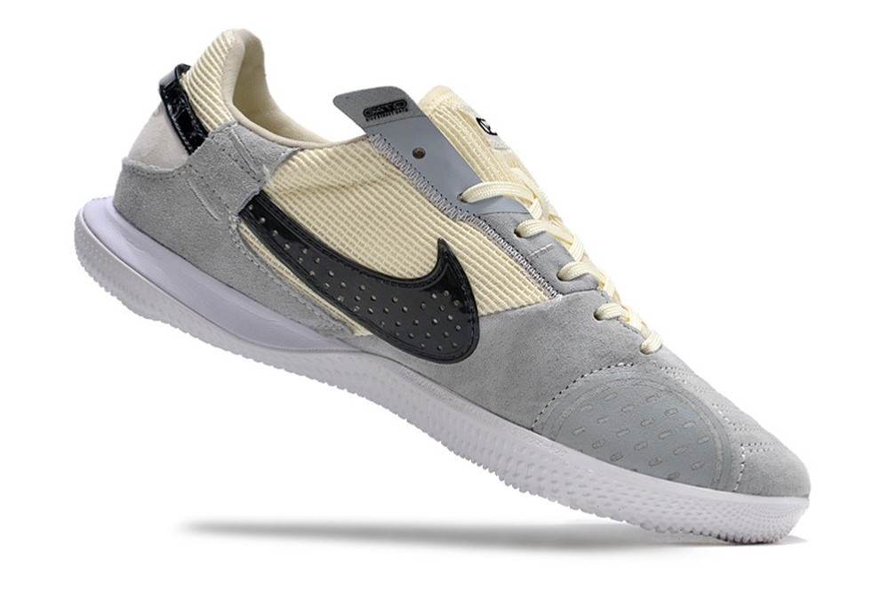 Nike Streetgato IC Indoor Soccer Cleats - Grey/Black/Yellow