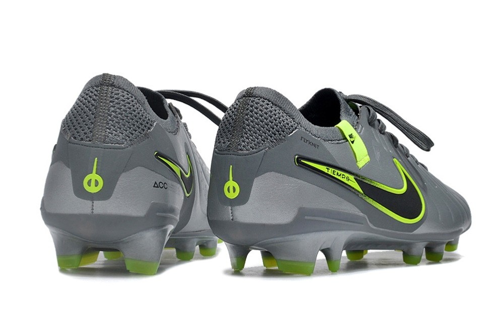 Nike Tiempo Legend 10 Elite FG R9 Chrome - Dark Grey/Green/Silver