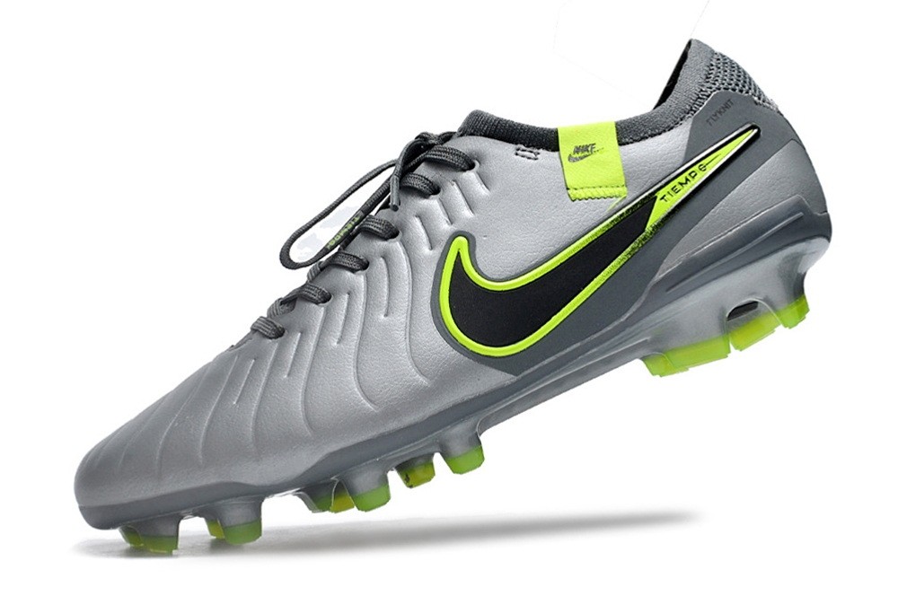 Nike Tiempo Legend 10 Elite FG R9 Chrome - Dark Grey/Green/Silver