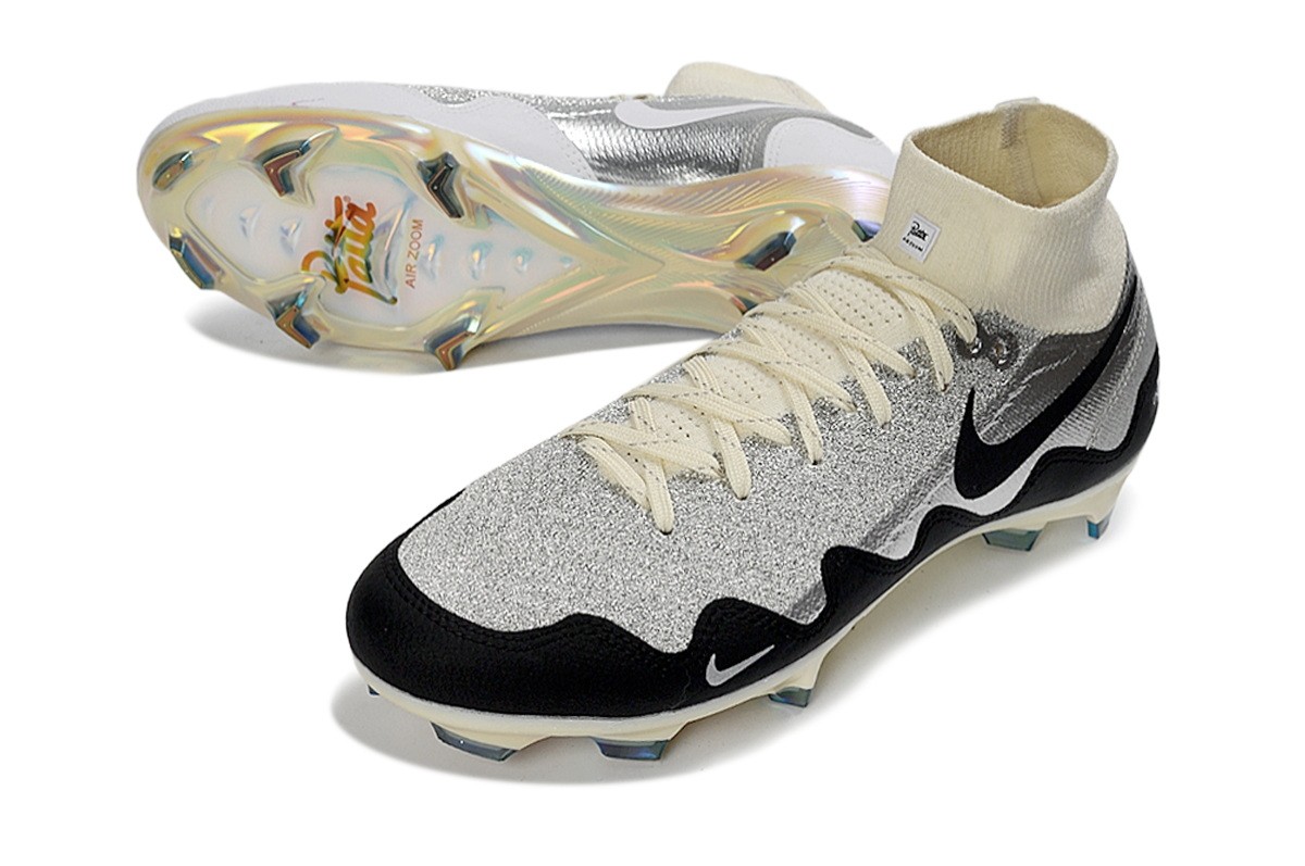  Nike x Patta Zoom Mercurial Superfly 10 Elite FG - White/Grey/Silver Metallic
