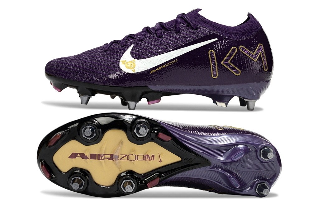 Nike Zoom Mercurial Mbappe Vapor 16 Elite SG Sofg Ground - Purple/White/Gold