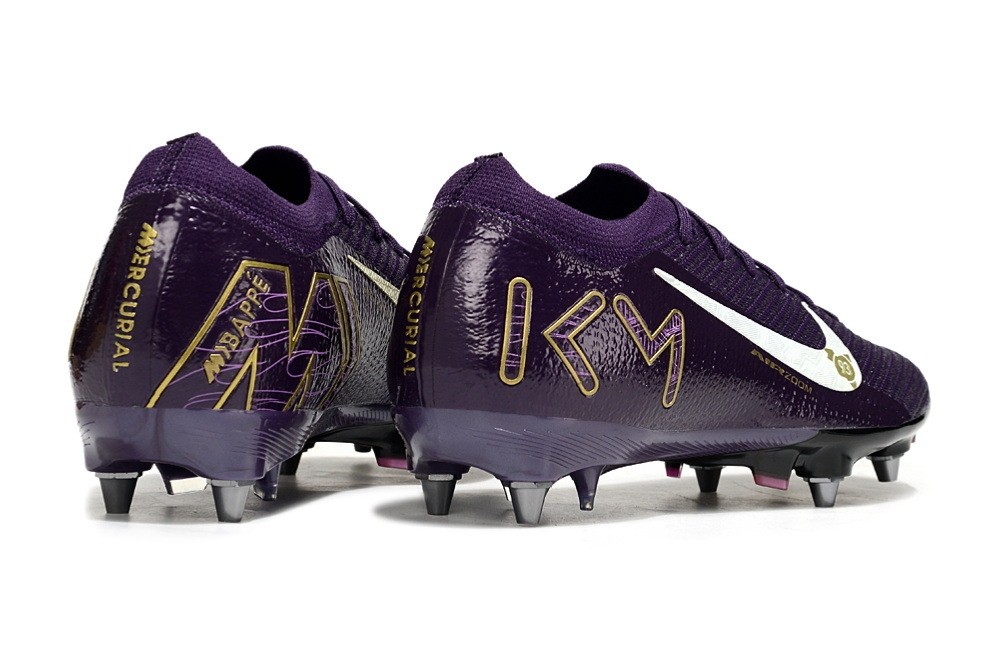 Nike Zoom Mercurial Mbappe Vapor 16 Elite SG Sofg Ground - Purple/White/Gold