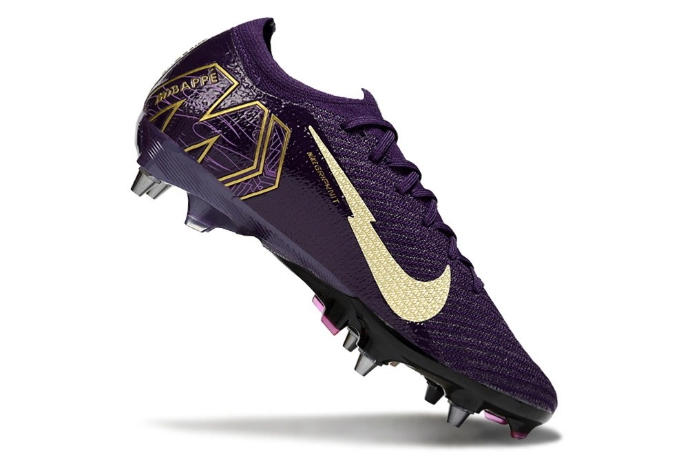 Nike Zoom Mercurial Mbappe Vapor 16 Elite SG Sofg Ground - Purple/White/Gold
