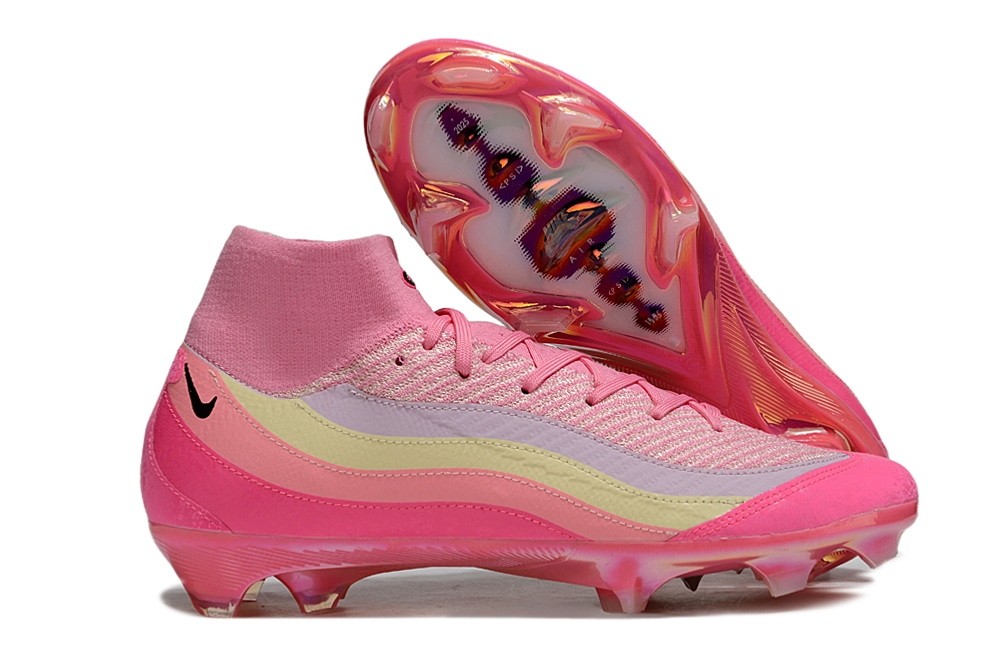 Nike Zoom Mercurial Superfly 10 Air Max 95 Elite FG - Pink/Yellow/Grey