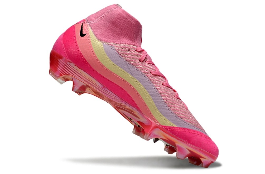 Nike Zoom Mercurial Superfly 10 Air Max 95 Elite FG - Pink/Yellow/Grey
