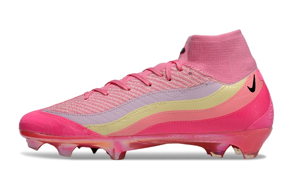 Nike Zoom Mercurial Superfly 10 Air Max 95 Elite FG - Pink/Yellow/Grey