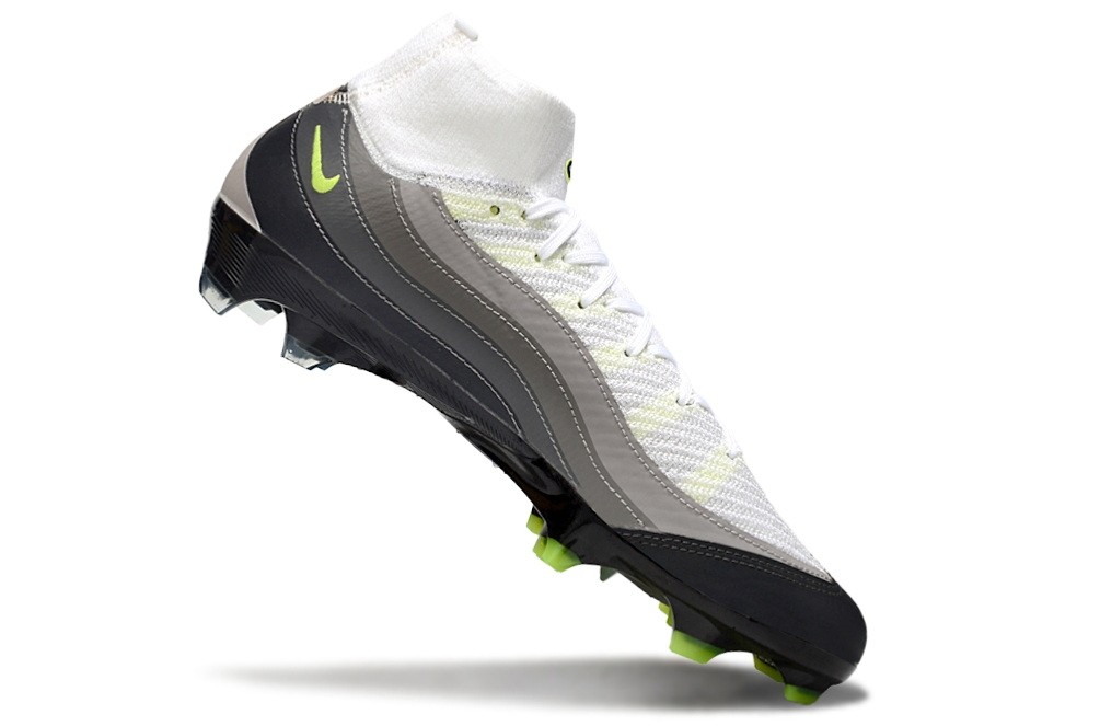 Nike Zoom Mercurial Superfly 10 Air Max 95 Elite SE FG - White/Pearl Grey/Neon Yellow