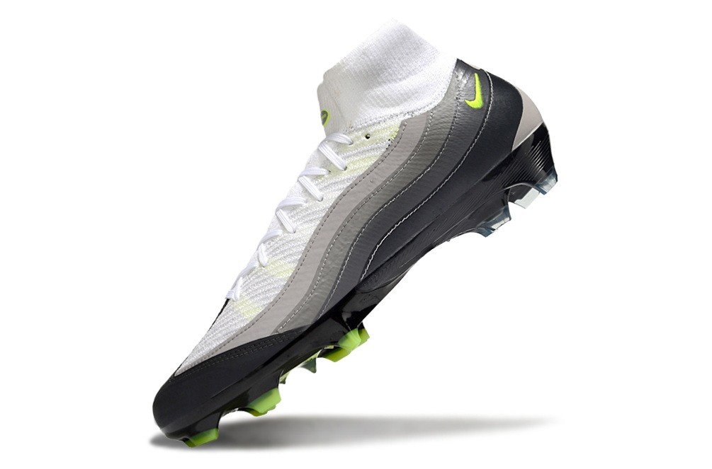 Nike Zoom Mercurial Superfly 10 Air Max 95 Elite SE FG - White/Pearl Grey/Neon Yellow