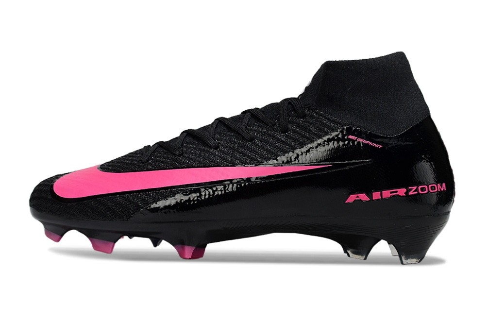 Nike Zoom Mercurial Superfly 10 Elite FG Cleats - Black/Pink Blast