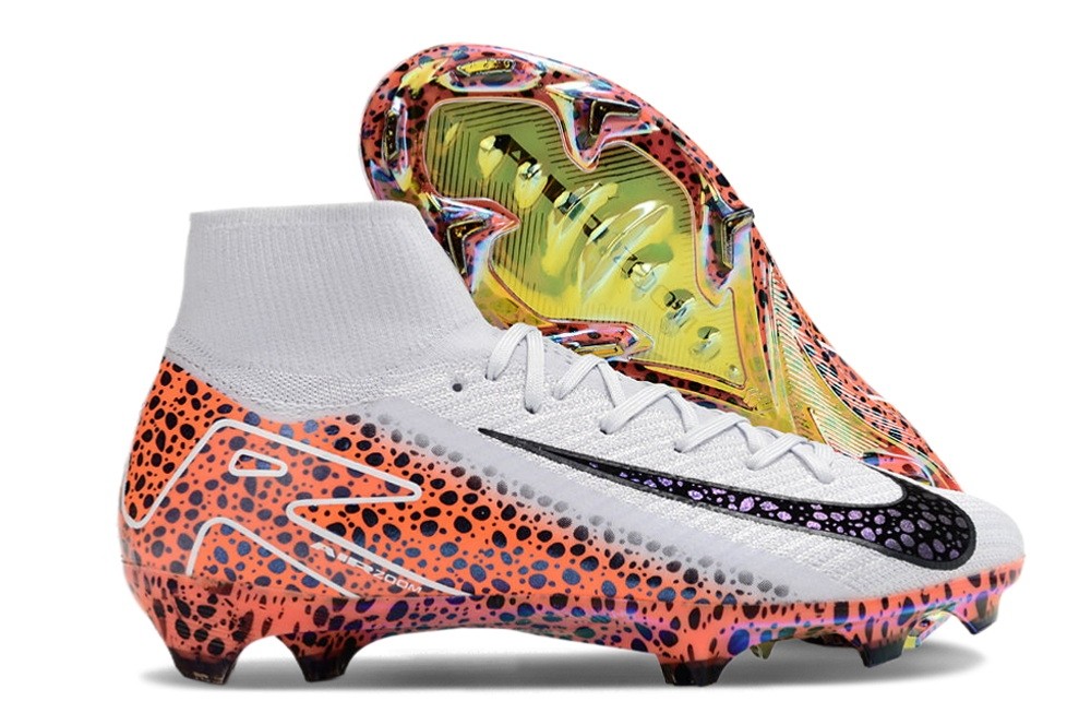 Nike Zoom Mercurial Superfly 10 Elite FG Safari Pack - Grey/Orange/Multicolor