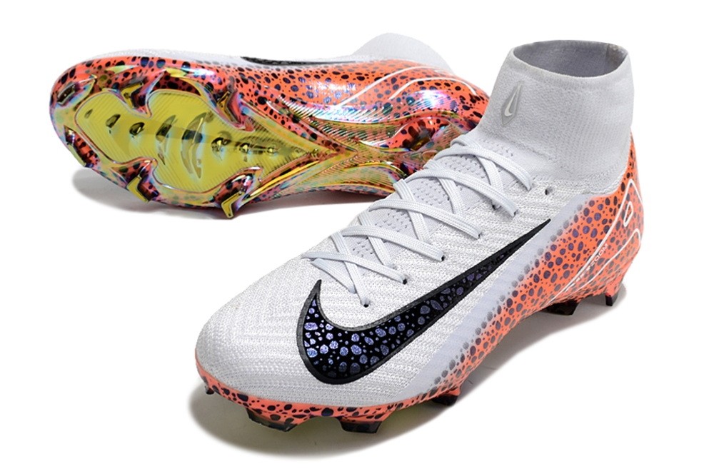 Nike Zoom Mercurial Superfly 10 Elite FG Safari Pack - Grey/Orange/Multicolor