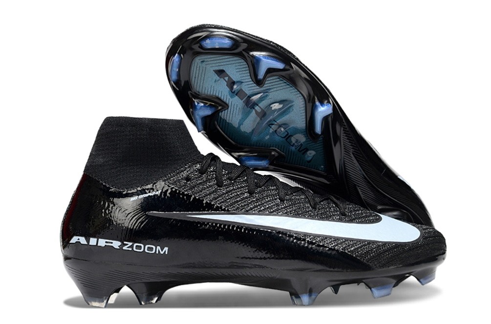 Nike Zoom Mercurial Superfly 10 Elite FG Shadow Pack - Black/Ice Blue