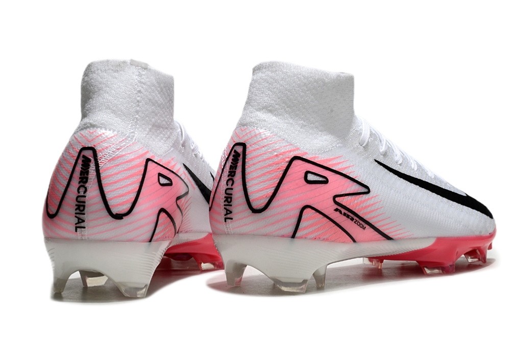 Nike Zoom Mercurial Superfly 10 Elite FG Soccer Cleats - White/Pink/Black