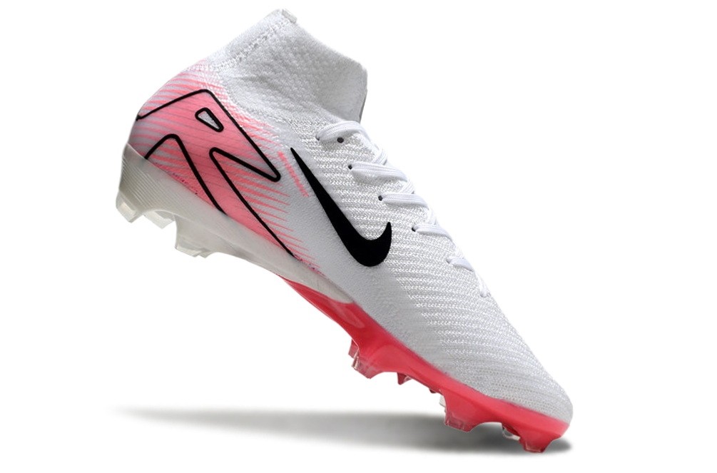 Nike Zoom Mercurial Superfly 10 Elite FG Soccer Cleats - White/Pink/Black