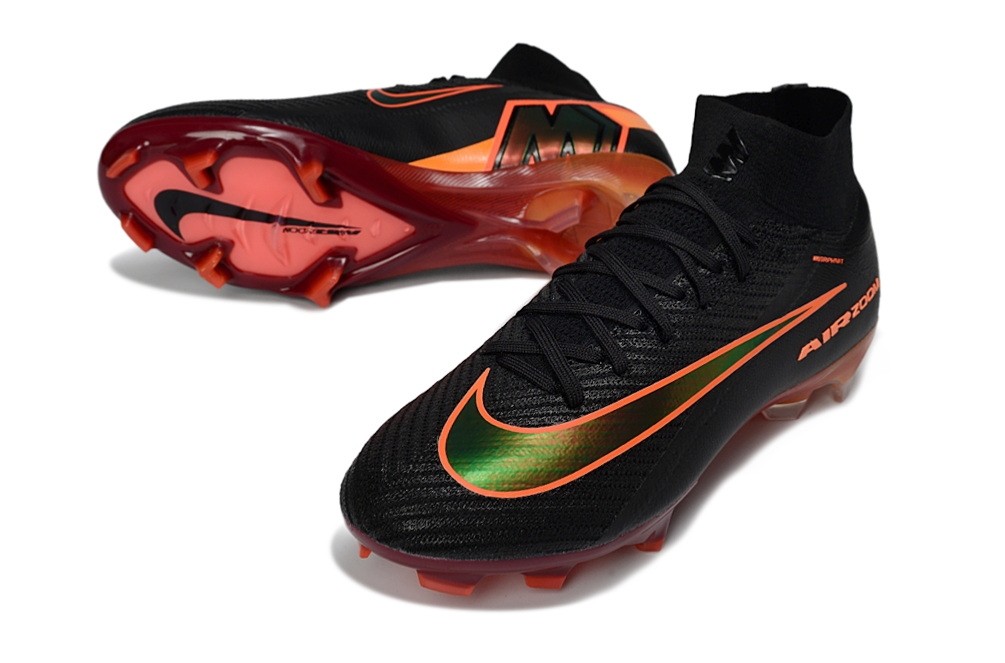Nike Zoom Mercurial Superfly 10 Elite High Top FG - Black/Bright Red