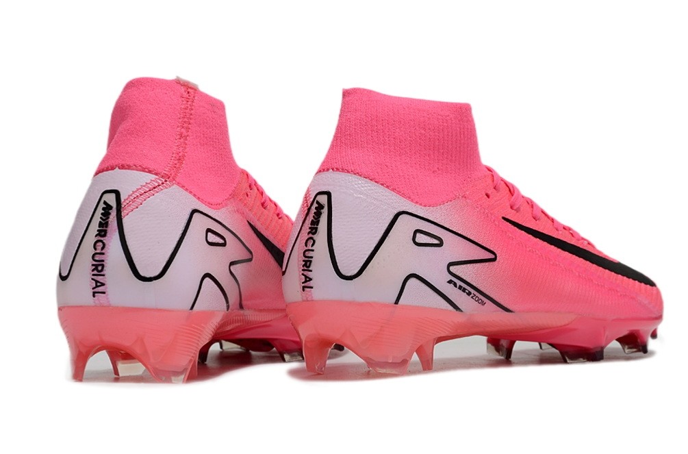 Nike Zoom Mercurial Superfly 10 High Top Elite FG Cleats - Pink Foam/Black