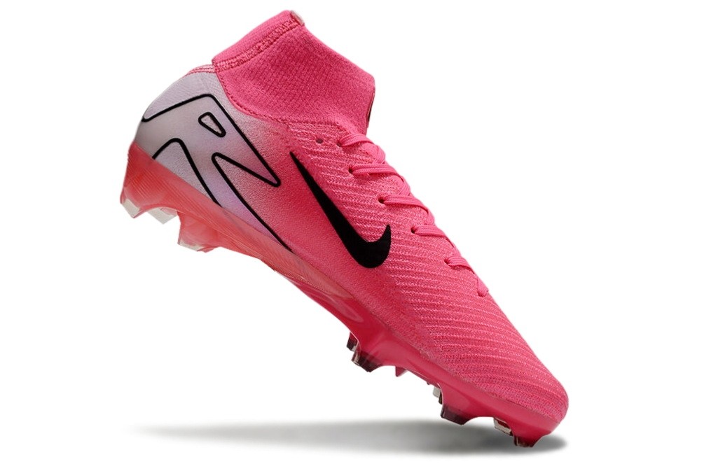 Nike Zoom Mercurial Superfly 10 High Top Elite FG Cleats - Pink Foam/Black