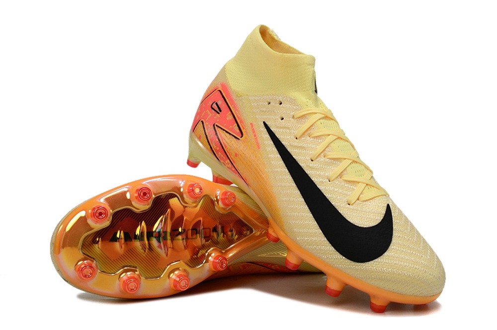 Nike Zoom Mercurial Superfly 10 KM Mbappe Pack Elite AG Cleats - Orange/Armory Navy