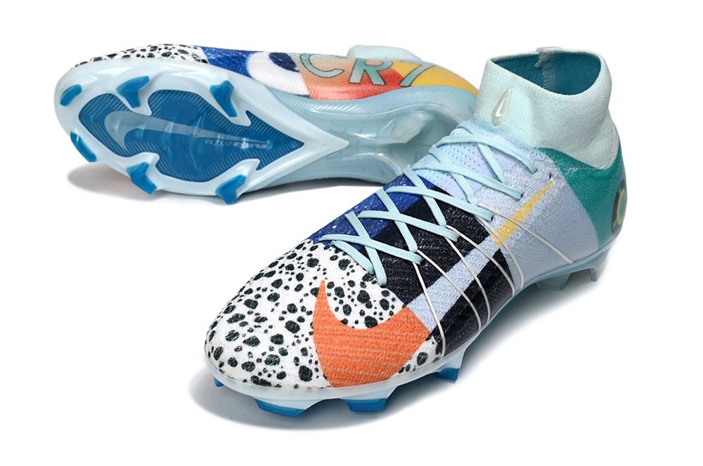  Nike Zoom Mercurial Superfly 10 What The CR7 Elite FG - Blue/Multicolor 