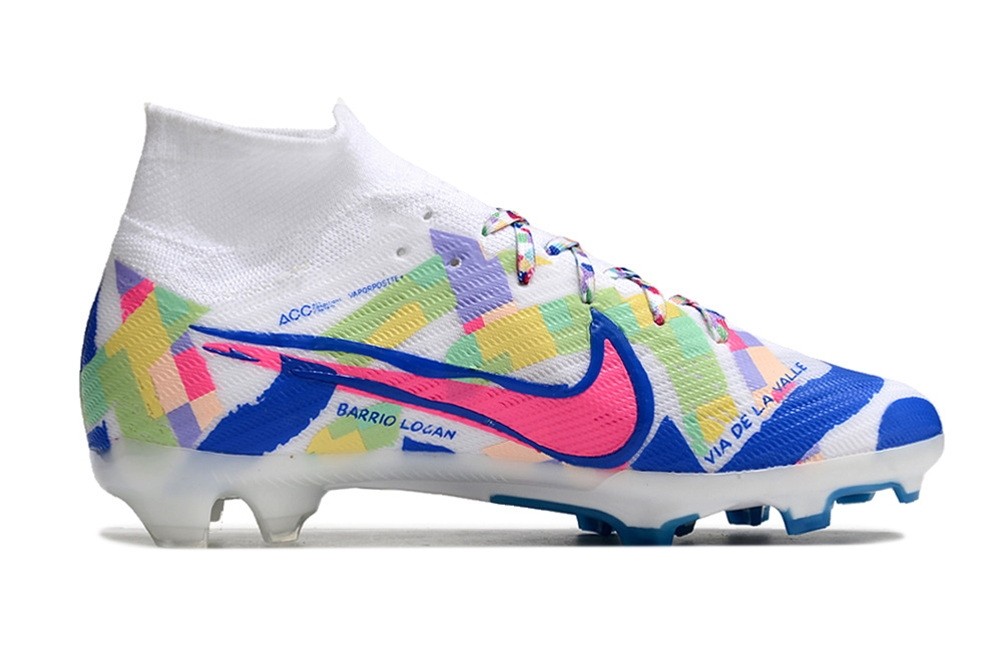 Nike Zoom Mercurial Superfly 9 Elite FG So Cal Disruption - Sail/Racer Blue