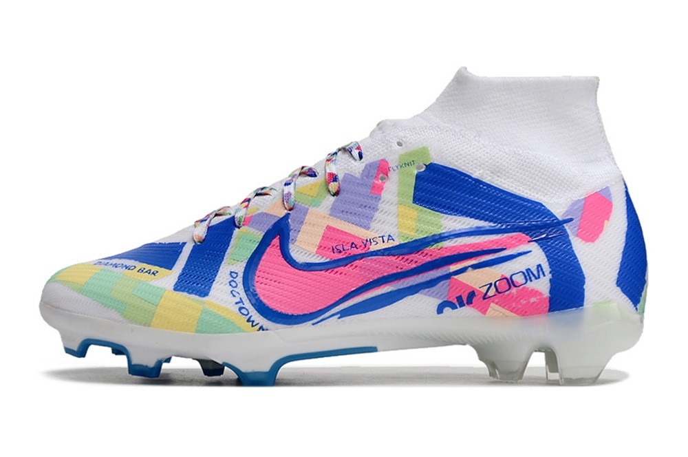 Nike Zoom Mercurial Superfly 9 Elite FG So Cal Disruption - Sail/Racer Blue