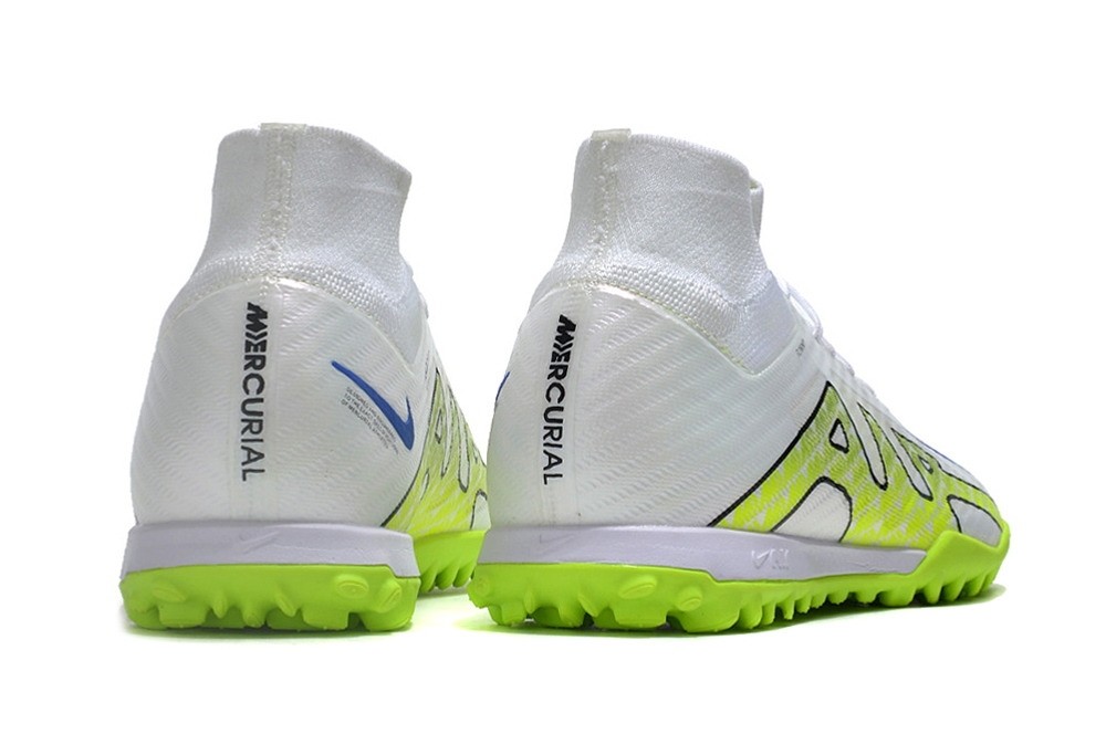 Nike Zoom Mercurial Superfly 9 Elite TF Turf - White/Green/Volt
