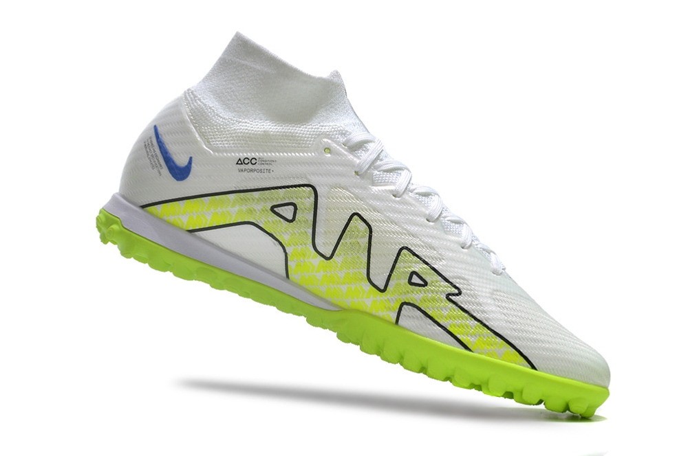 Nike Zoom Mercurial Superfly 9 Elite TF Turf - White/Green/Volt