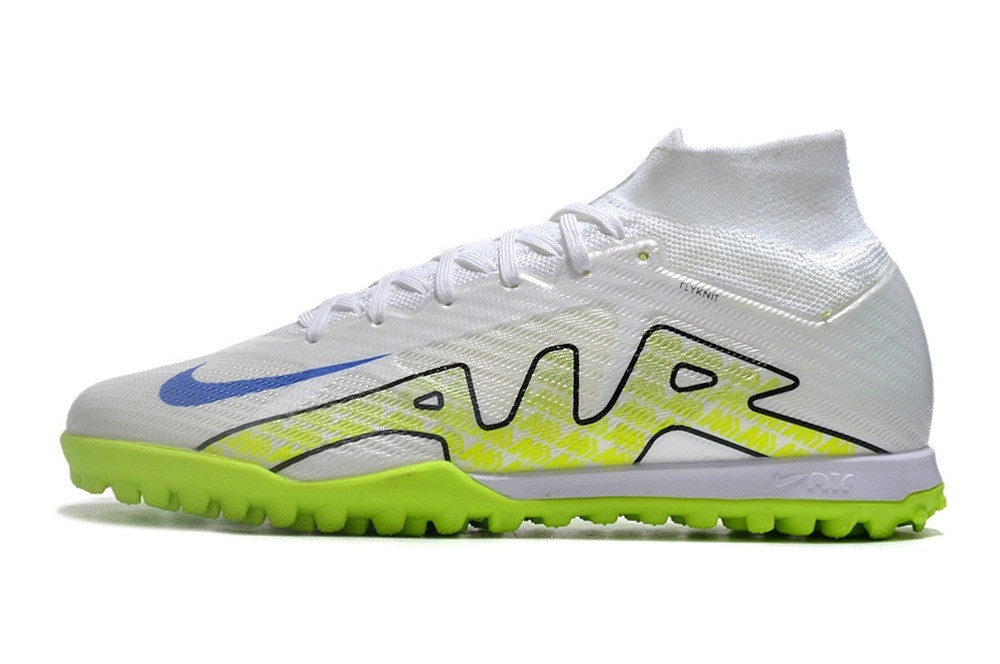 Nike Zoom Mercurial Superfly 9 Elite TF Turf - White/Green/Volt