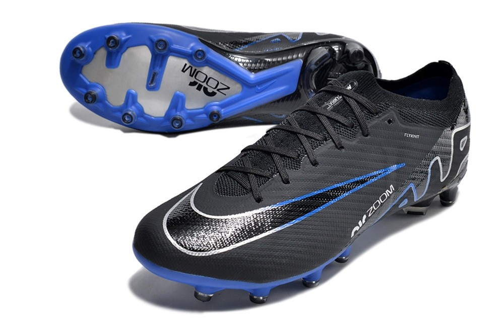 Nike Zoom Mercurial Vapor 15 Elite AG - Black/Chrome/Hyper Royal