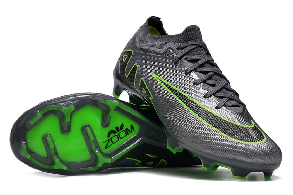 Nike Zoom Mercurial Vapor 15 Elite FG Chrome R9 - Chrome/Black/Green