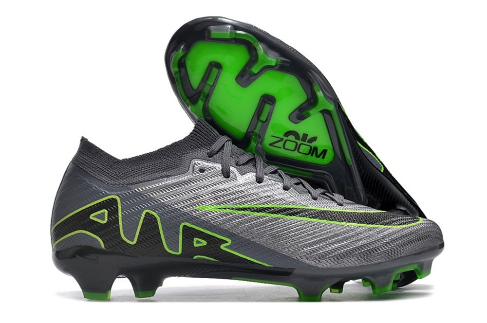 Nike Zoom Mercurial Vapor 15 Elite FG Chrome R9 - Chrome/Black/Green