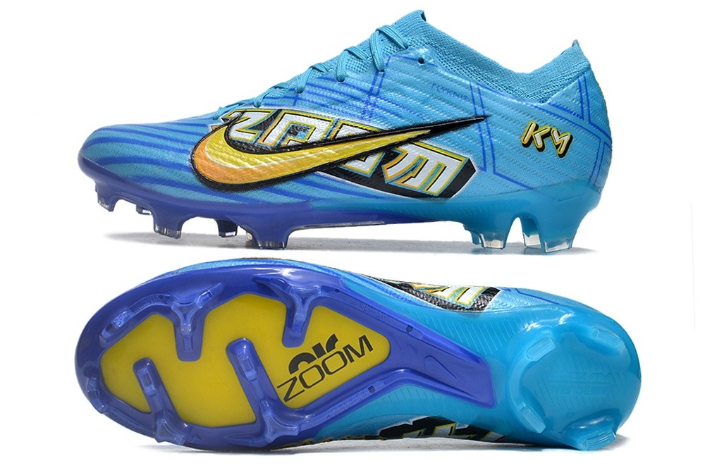 Nike Mbappe Zoom Mercurial Vapor 15 Elite SG-Pro Anti Clog - Blue/Yellow/White