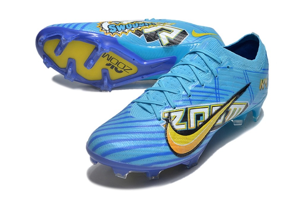 Nike Mbappe Zoom Mercurial Vapor 15 Elite SG-Pro Anti Clog - Blue/Yellow/White