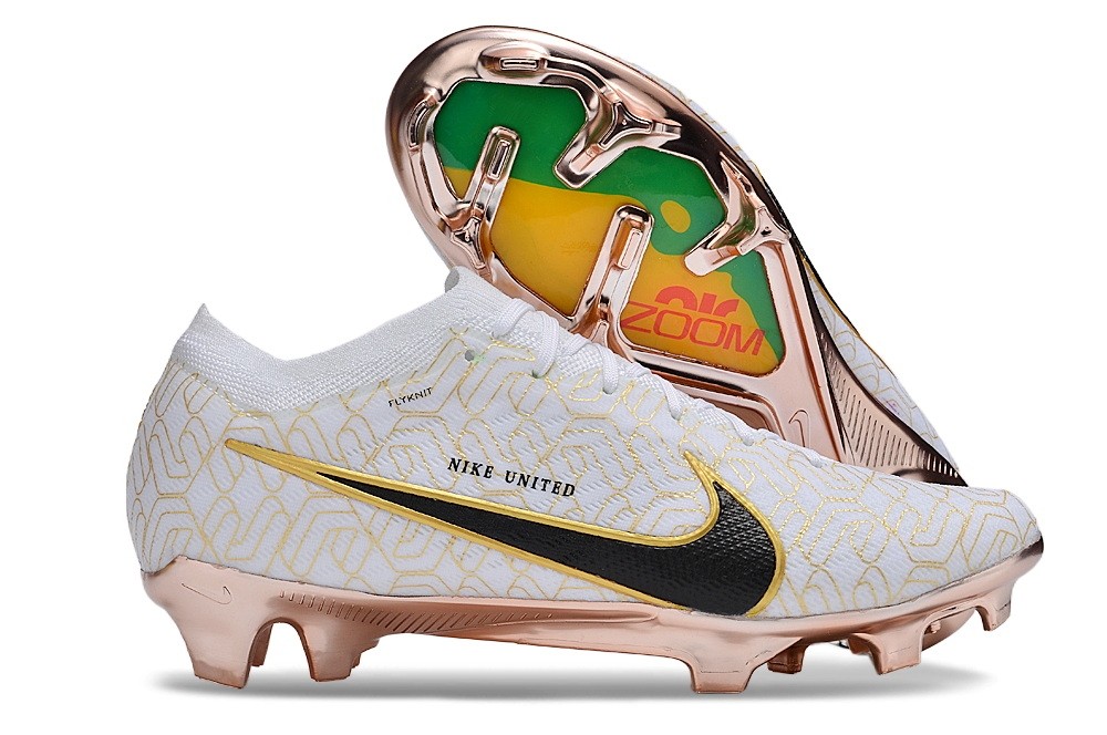 Nike Zoom Mercurial Vapor 15 Elite FG United Golden Pack - White/Metallic Gold/Black