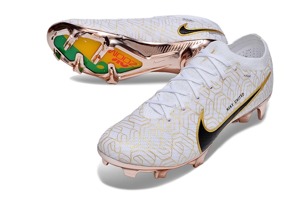 Nike Zoom Mercurial Vapor 15 Elite FG United Golden Pack - White/Metallic Gold/Black