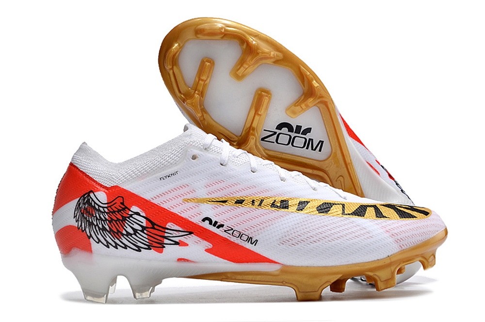 Nike Zoom Mercurial Vapor 15 Elite FG Wing - White/Gold/Red