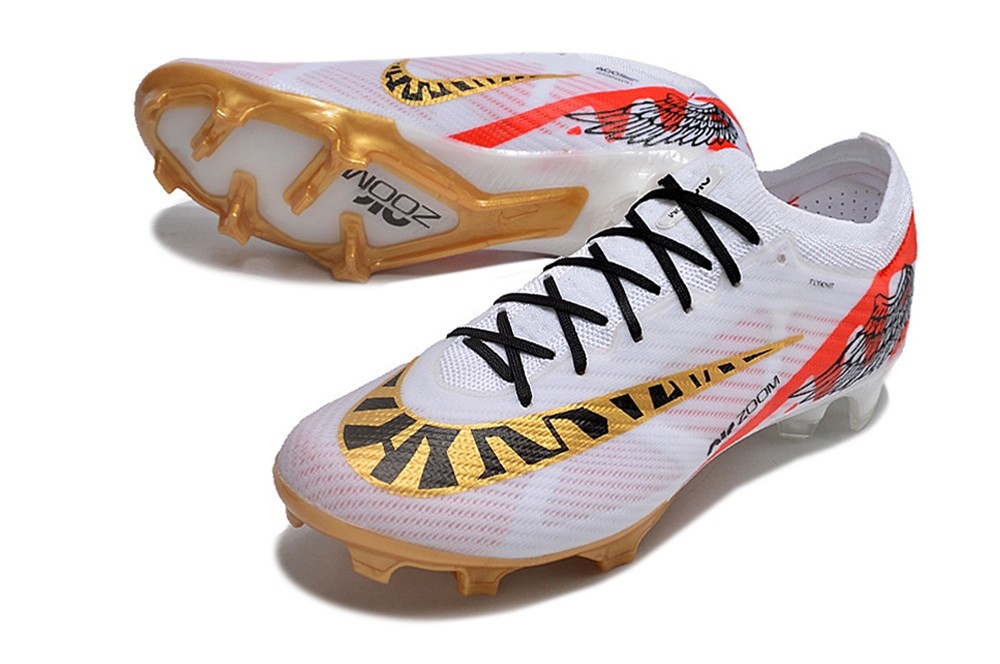 Nike Zoom Mercurial Vapor 15 Elite FG Wing - White/Gold/Red