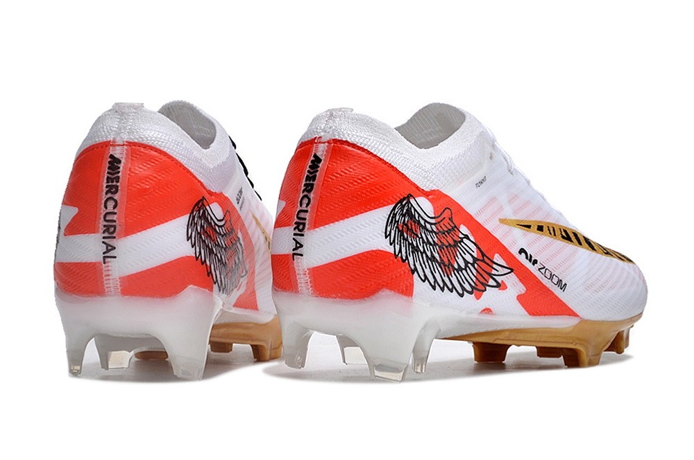 Nike Zoom Mercurial Vapor 15 Elite FG Wing - White/Gold/Red